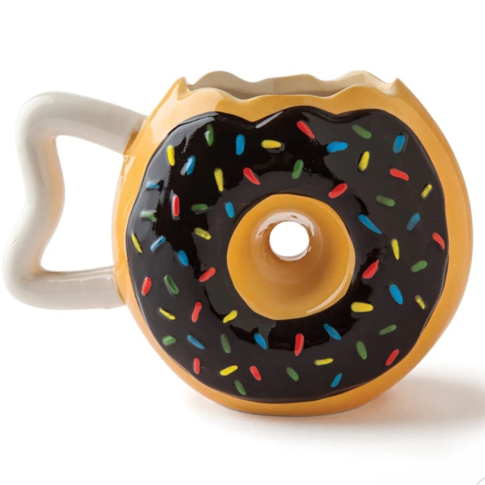 BIGMOUTH INC. THE DONUT COFFEE MUG Donut Shaped Mug with Sprinkles